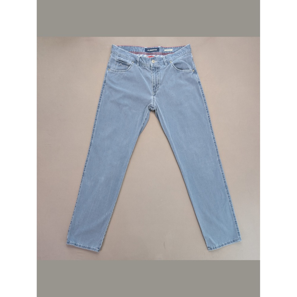 Alberto Modern Fit Blue Stretch Pants 34x32 (Tag 34x34)